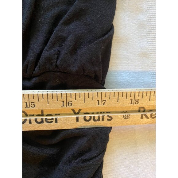 Max Edition Black Sleeveless Blouse Women’s XL Draped Pleated Front Relaxed Fit - Picture 9 of 12